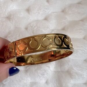 Classic Gold Coach Bangle Bracelet